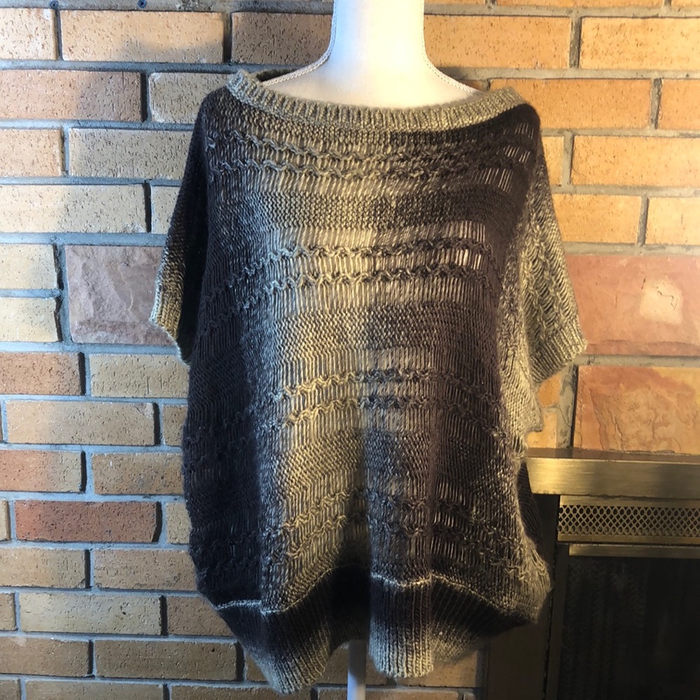 Poncho style sweater
